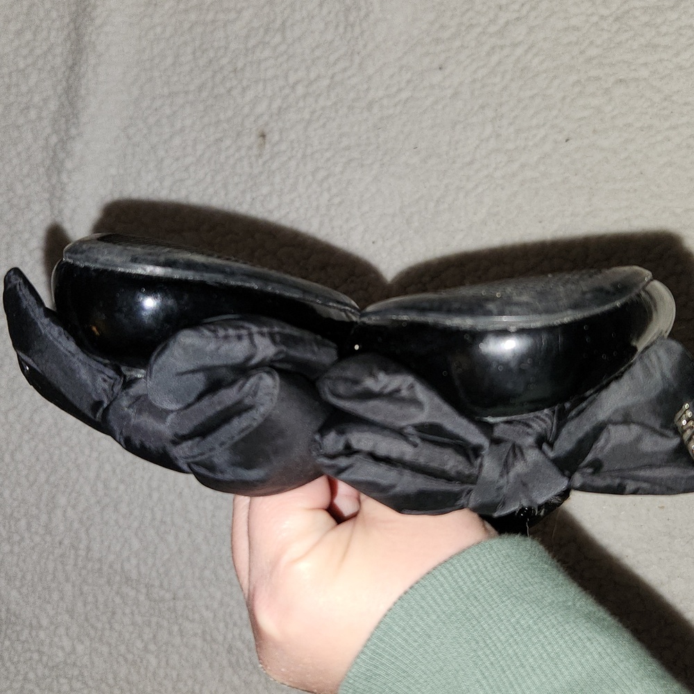 Prada Black Bow Ballet Flats - Picture 5 of 8